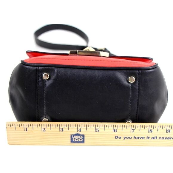 KATE SPADE NY BLACK RED GENUINE LEATHER SHOULDER BAG XBODY SATCHEL HANDBAG PURSE - Picture 14 of 16